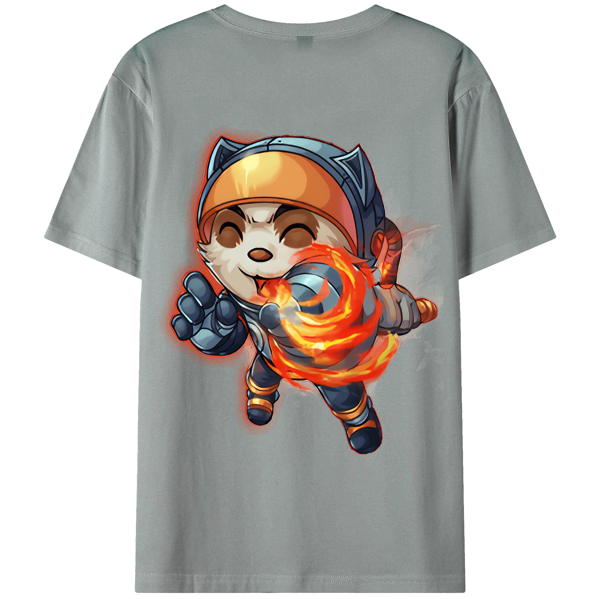 （画像用） リーグ・オブ・レジェンド League of Legends LOL 綿100％ メンズ半袖Tシャツ（バックプリント） 通気性